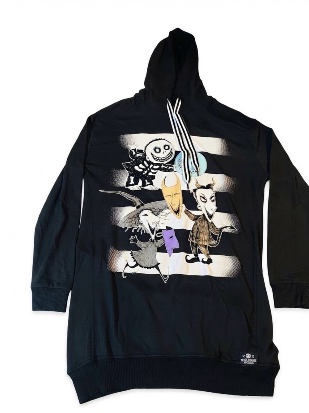 Disney Black Crewneck Sweatshirt with Colorful Character Print